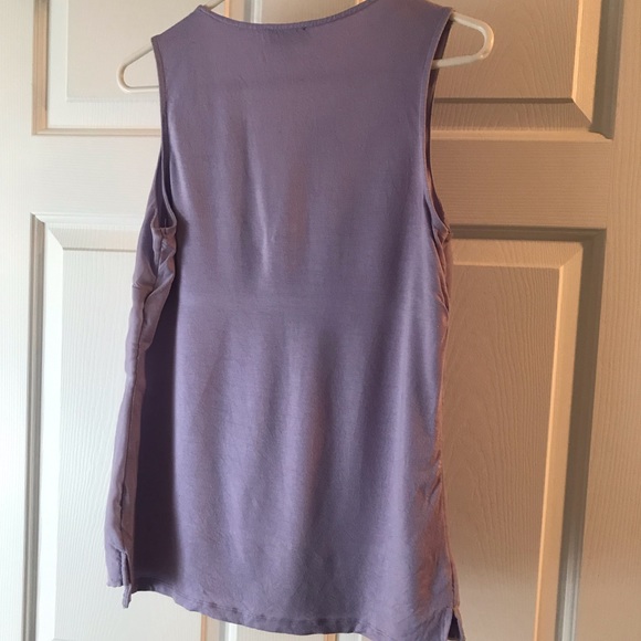 2/$18: Lt Purple/Lilac V-Neck Dressy Tank - Picture 4 of 6